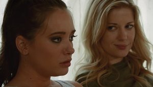 Gia Paige accompanied by Charlotte Stokely got nailed