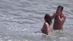 Naked mature pussy fucking at the beach