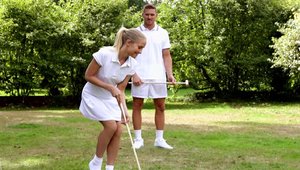 Joy Bear: Emma Leigh in tandem with shaved Lynna Nilsson