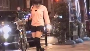 Asian amateur getting smashed very nicely in the street