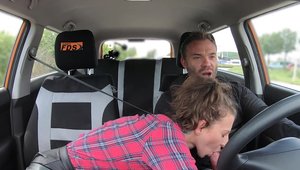 Fake Hub: Tattooed college student Emylia Argan in car in HD