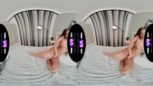 TMWVRNet - Curvy brunette receives ramming hard
